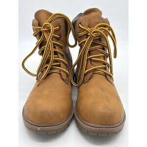 Union Bay Macon Brown Ankle Boots 6M PU Upper & Man-Made Outsole Durable Constru